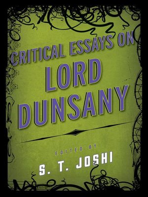 cover image of Critical Essays on Lord Dunsany